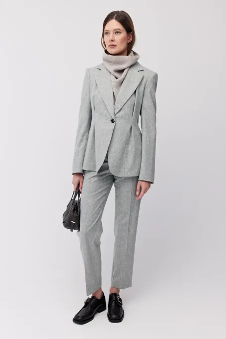 Graue Anzughose mit Kaschmir - Patrizia Aryton