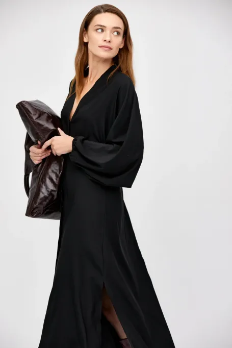 Schwarzes Seidenkleid - Patrizia Aryton