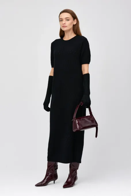 Kleid aus Merinowolle und einem Anteil von Alpakawolle.