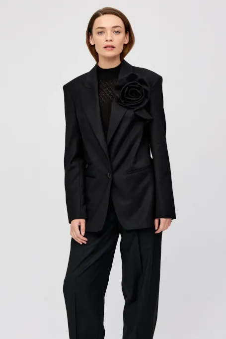 Wolljacke mit breiten Schultern zum Anzug - Patrizia Aryton