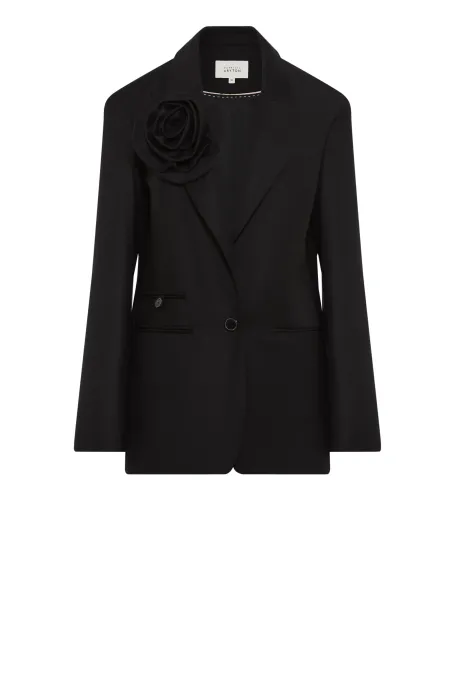 Wolljacke mit breiten Schultern zum Anzug