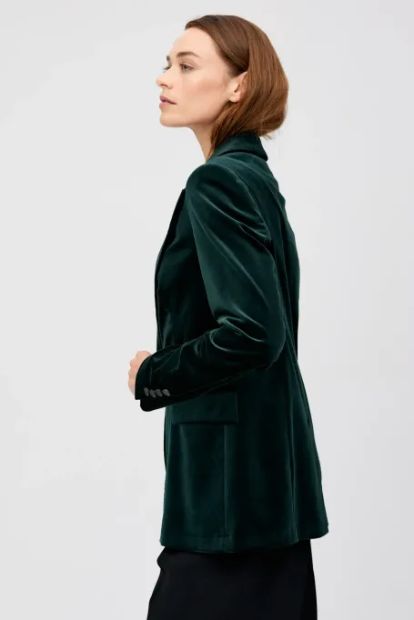 Samtblazer einreihig