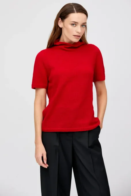 Halbkragenpullover aus Baby-Alpakawolle