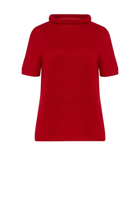 Halbkragenpullover aus Baby-Alpakawolle