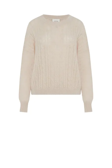 Pullover aus Merinowolle und Mohair