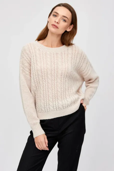 Pullover aus Merinowolle und Mohair