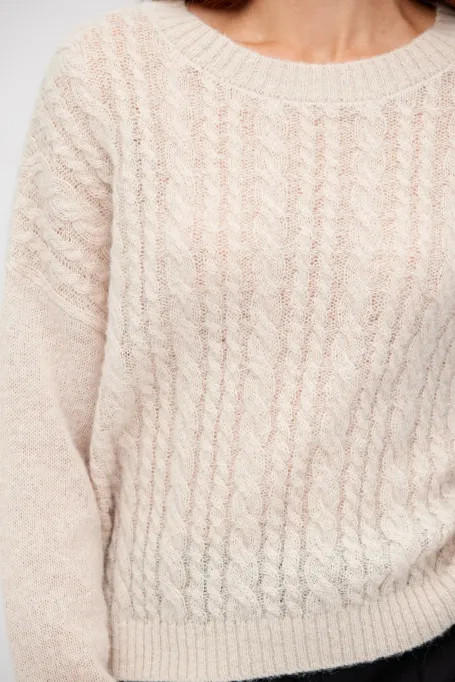 Pullover aus Merinowolle und Mohair