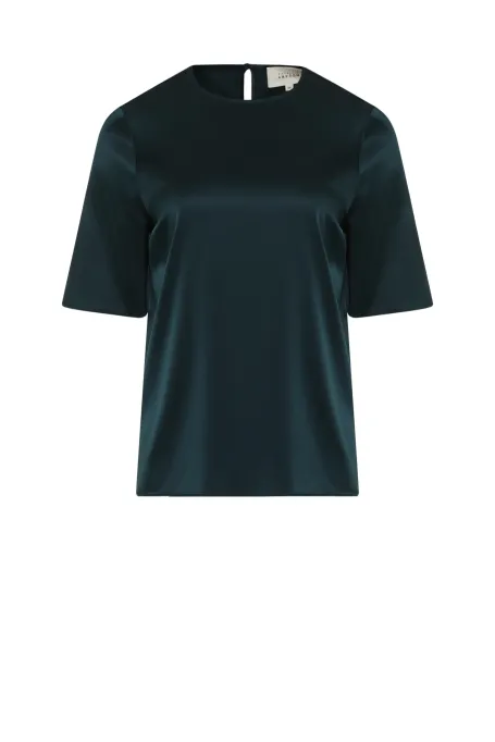 Smaragdgrüne Seidenbluse
