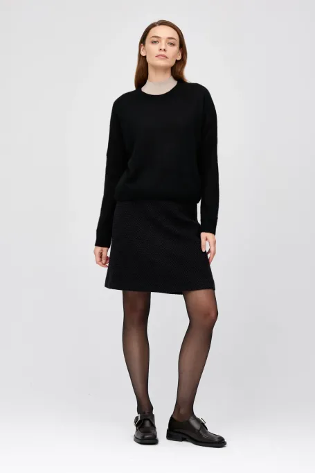 Schwarzer Pullover mit Kaschmir und Seide - Patrizia Aryton