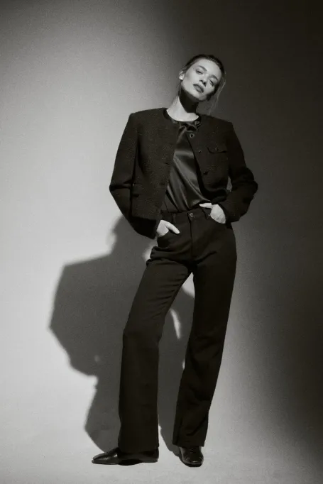 Schwarze Jeans mit geradem Bein - Patrizia Aryton