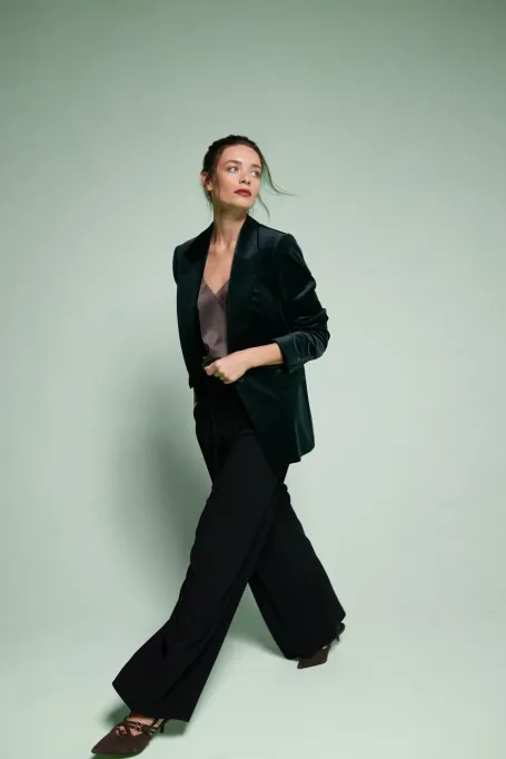 Samtblazer einreihig - Patrizia Aryton