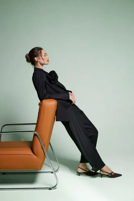 Wolljacke mit breiten Schultern zum Anzug - Patrizia Aryton