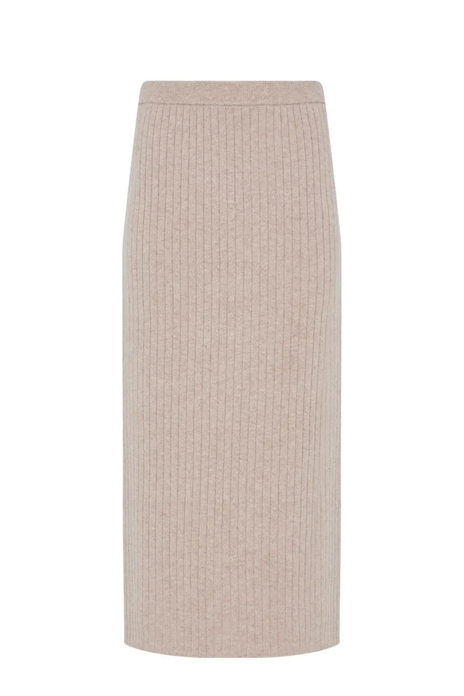 Beiger Strickrock aus Merinowolle Beiger Strickrock aus Merinowolle