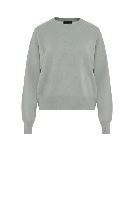 Bluse aus Merinowolle und Kaschmir