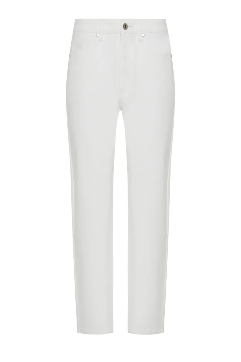 Weiße Barrel-Jeans Weiße Barrel-Jeans