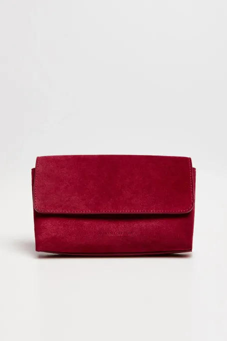 Rote Tasche aus Wildleder - Patrizia Aryton