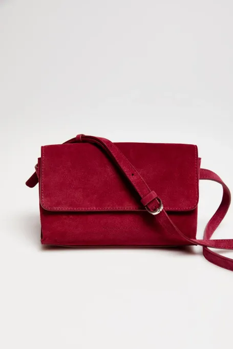 Rote Tasche aus Wildleder - Patrizia Aryton