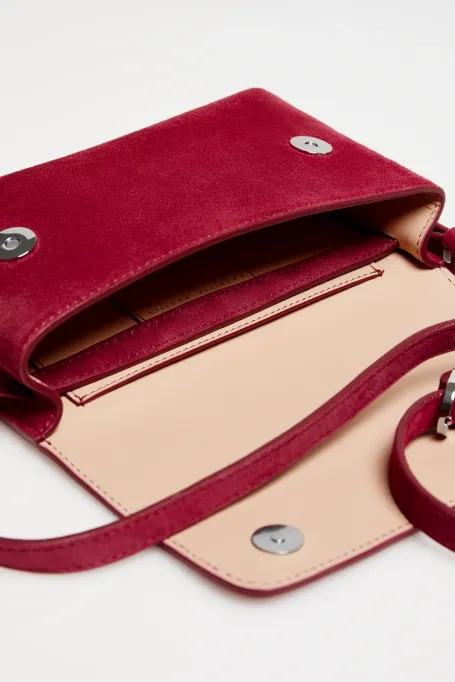 Rote Tasche aus Wildleder - Patrizia Aryton