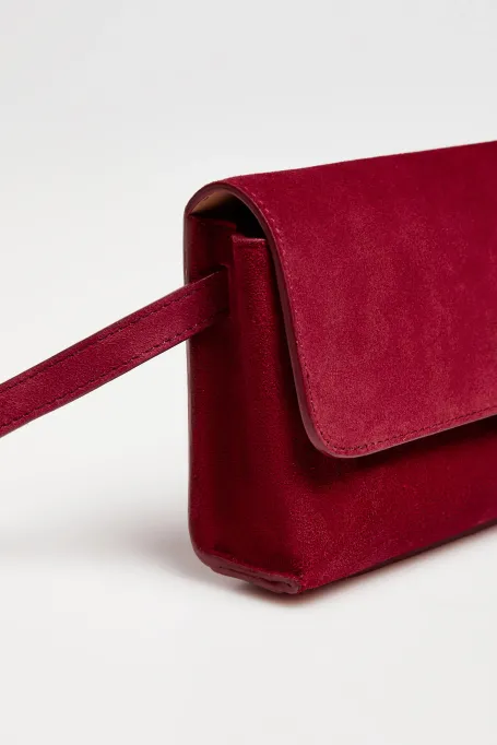 Rote Tasche aus Wildleder - Patrizia Aryton