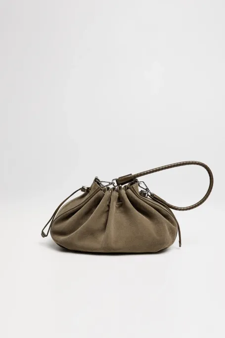 Grüne Tasche aus Wildleder - Patrizia Aryton