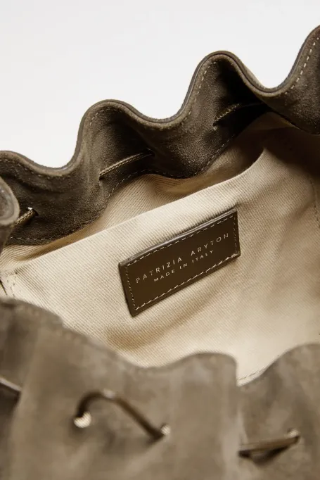 Grüne Tasche aus Wildleder - Patrizia Aryton