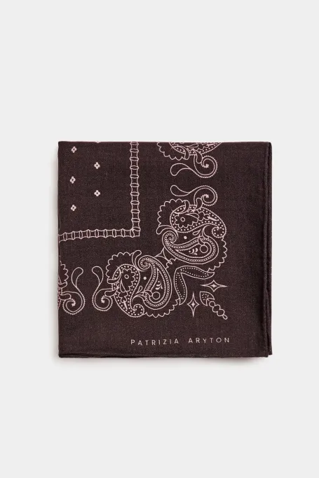 Tuch aus Wolle und Seide