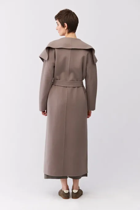 Doubleface-Mantel mit Seide