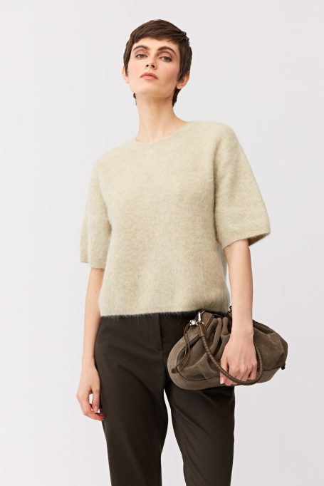 Pullover mit Alpakawolle