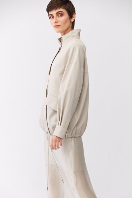 Transparenter Rock mit Seidenanteil