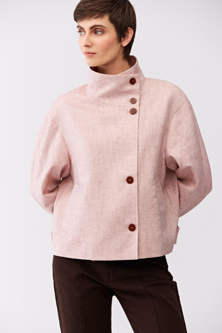 Jacke mit Stehkragen