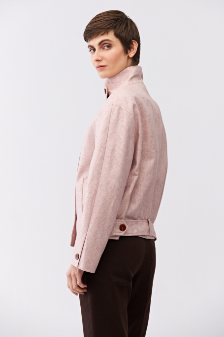 Jacke mit Stehkragen