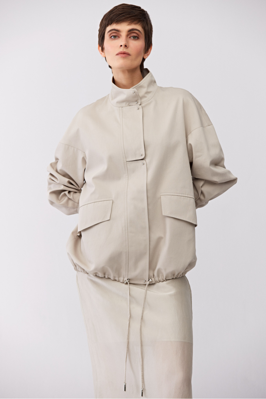 Jacke mit Stehkragen Jacke mit Stehkragen