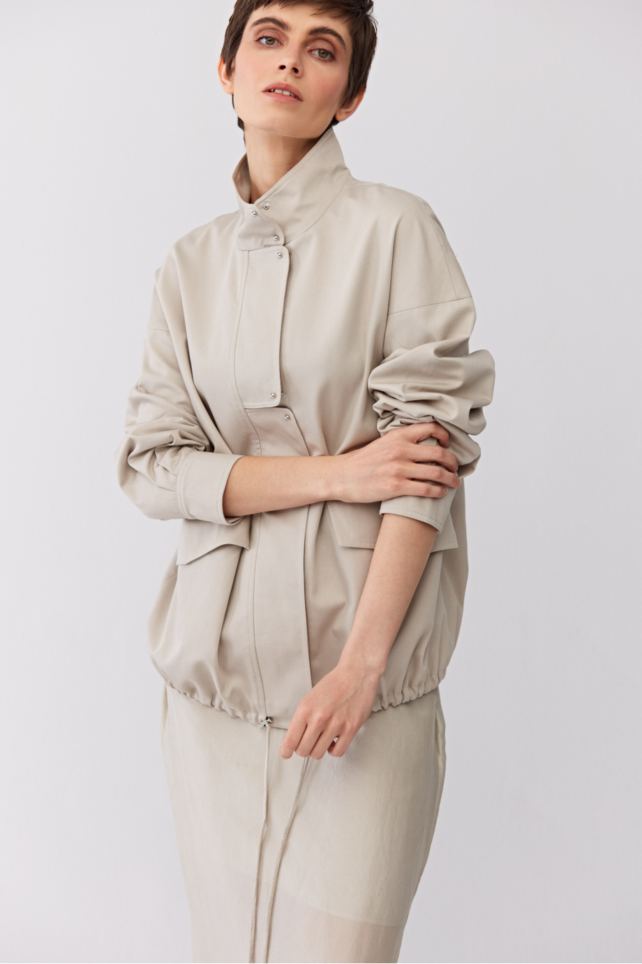 Jacke mit Stehkragen Jacke mit Stehkragen