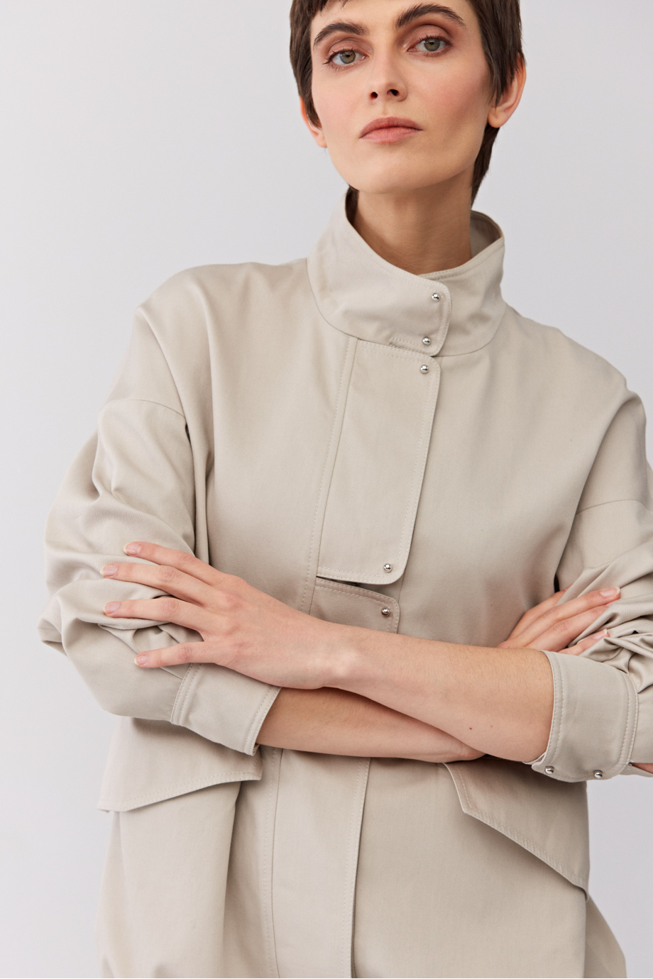 Jacke mit Stehkragen Jacke mit Stehkragen