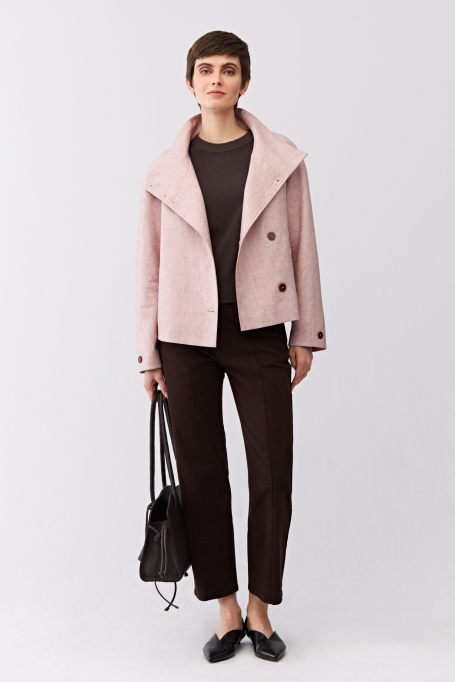 Jacke mit Stehkragen