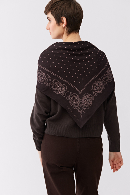 Tuch aus Wolle und Seide