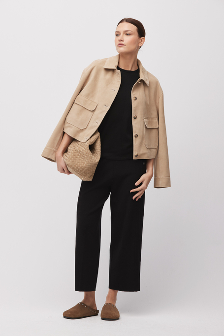 Schwarze Strick-Culotte-Hose - Patrizia Aryton