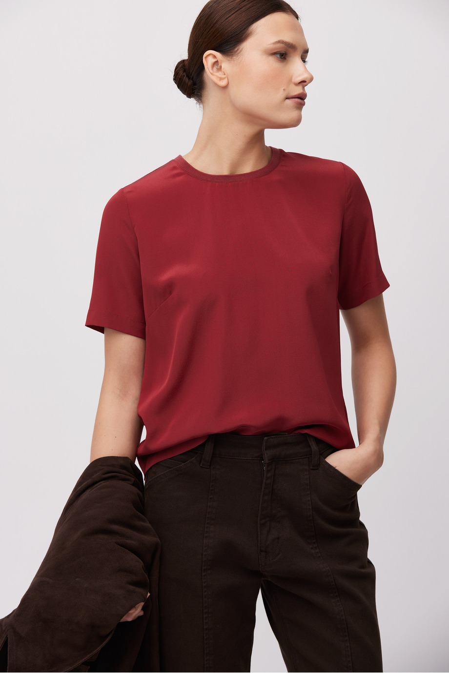 Bluse Brigette mit Seide Bluse Brigette mit Seide