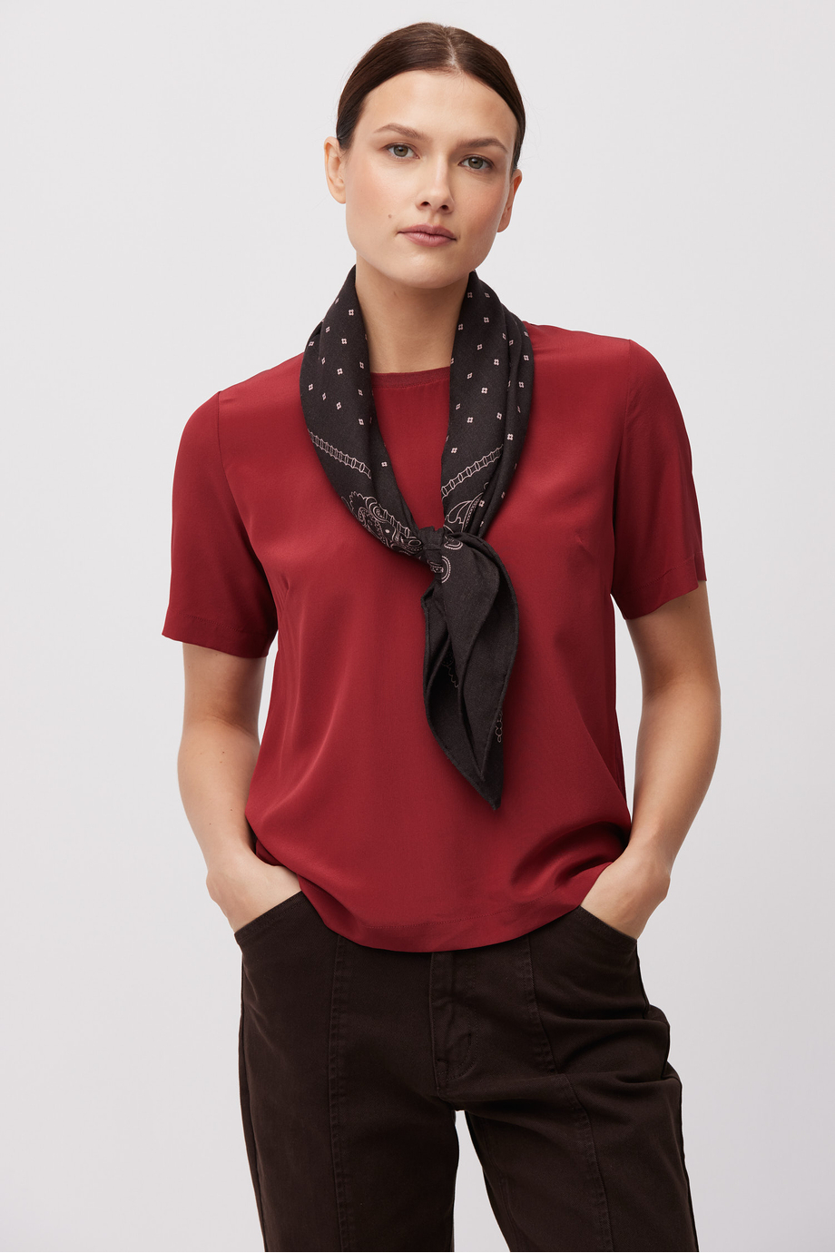 Bluse Brigette mit Seide Bluse Brigette mit Seide