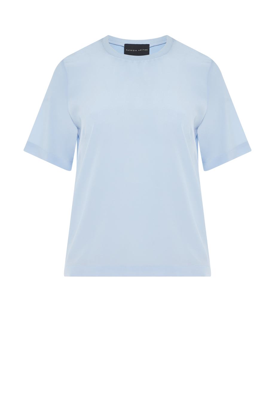 Blaue Brigette-Bluse mit Seide blau Blaue Brigette-Bluse mit Seide blau