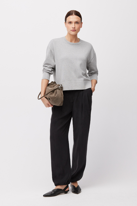 Graue Bluse aus Baumwolle und Seide - Patrizia Aryton