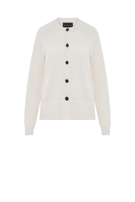 Beiger Cardigan aus Leinen