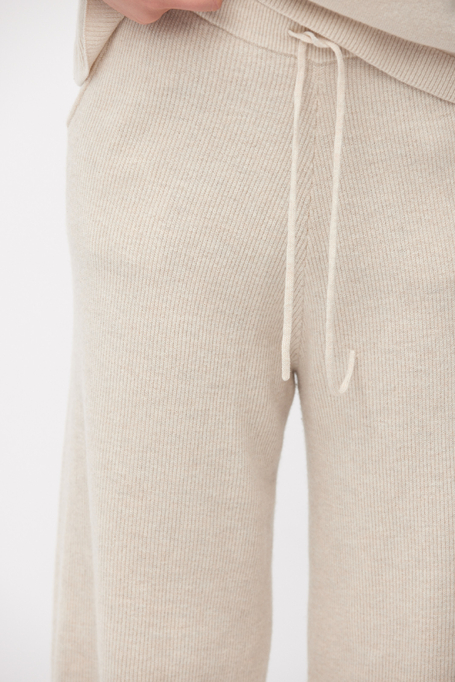 Graue Strickhose aus Merinowolle - Patrizia Aryton