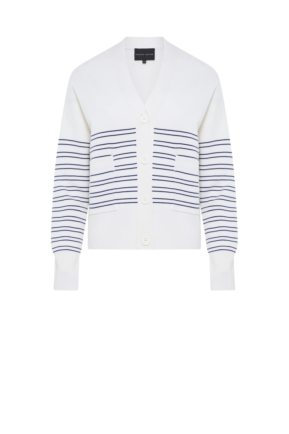 Gestreifter Cardigan aus Merinowolle Gestreifter Cardigan aus Merinowolle