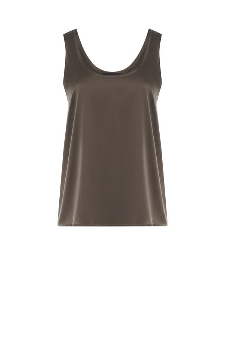 Grünes Top aus Seide