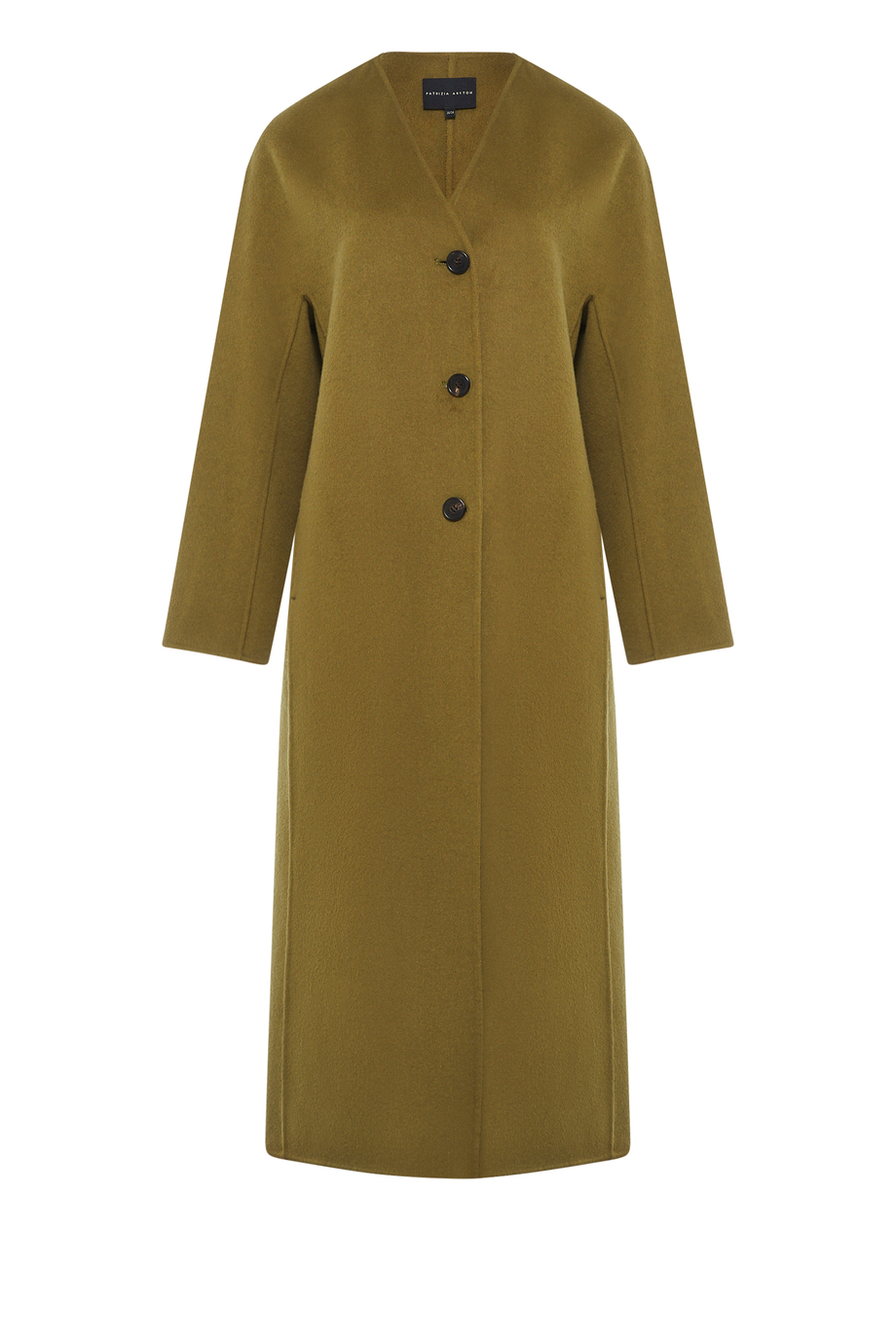 Grüner Doubleface-Mantel mit Seide Grüner Doubleface-Mantel mit Seide