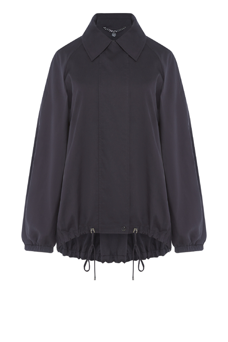 Schwarze Bomberjacke mit Seide Schwarze Bomberjacke mit Seide