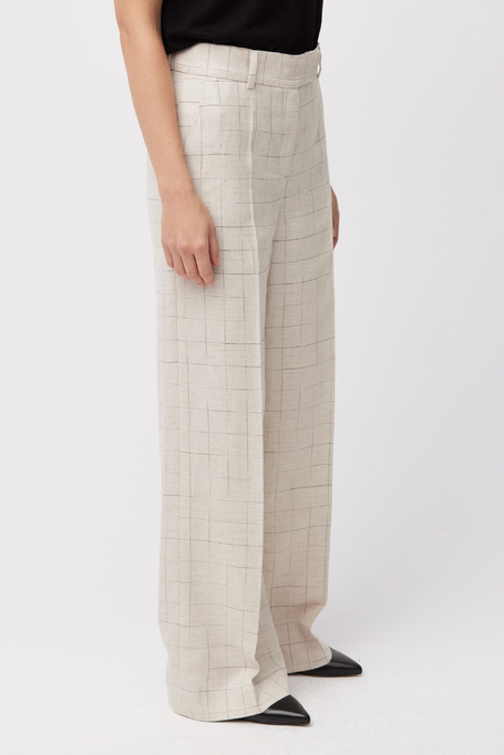 Weite karierte Anzughose - Patrizia Aryton Weite karierte Anzughose - Patrizia Aryton