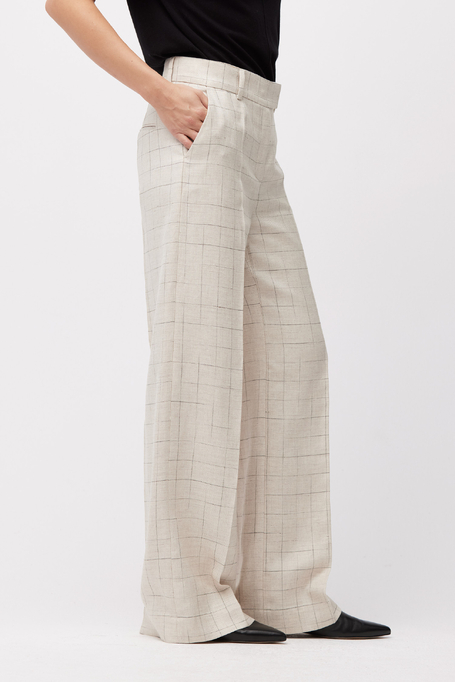 Weite karierte Anzughose - Patrizia Aryton Weite karierte Anzughose - Patrizia Aryton
