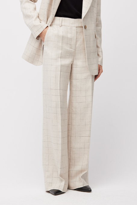 Weite karierte Anzughose - Patrizia Aryton